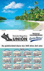 Calendario de pared 17.5cm x 29cm